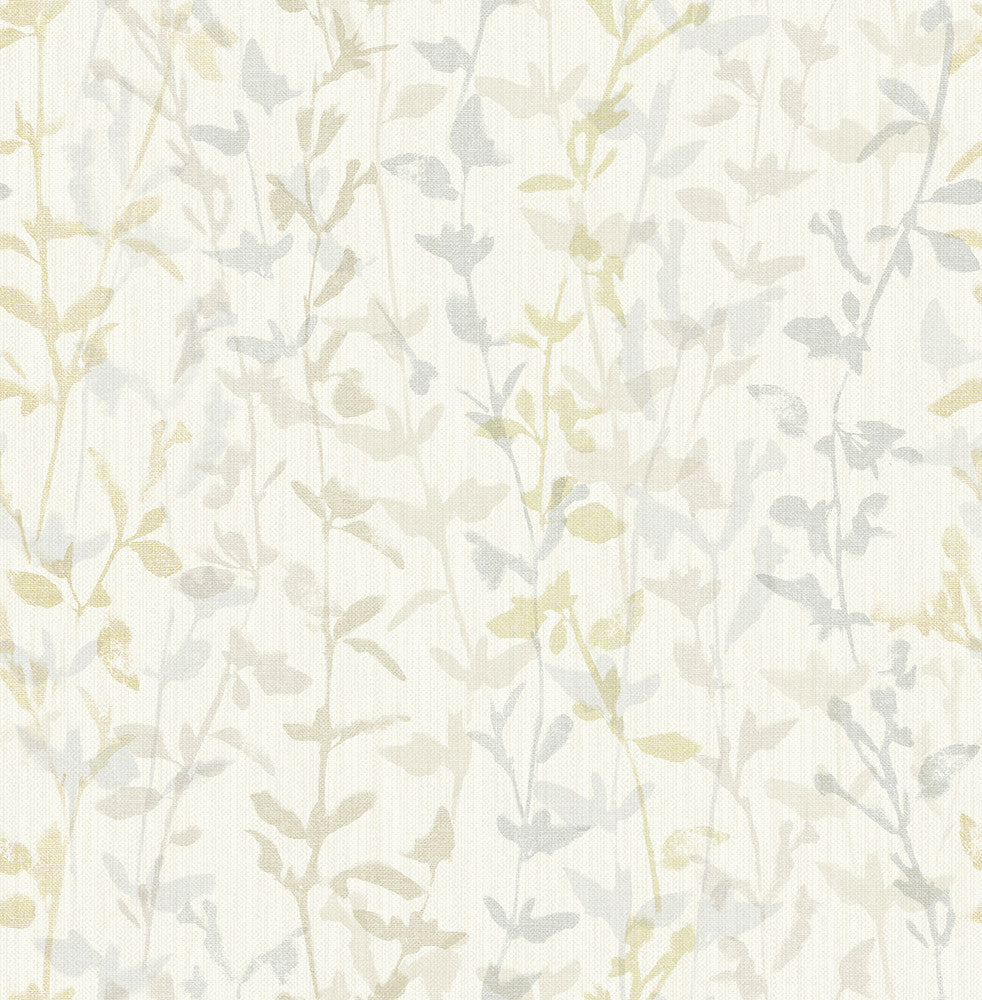 Thea Light Grey Floral Trail Wallpaper by A-Street Prints Scott Living Covers about 56.4 square feet 20.5-in by 33-ft long roll Unpasted 20.8 - Fabric Carolina -
