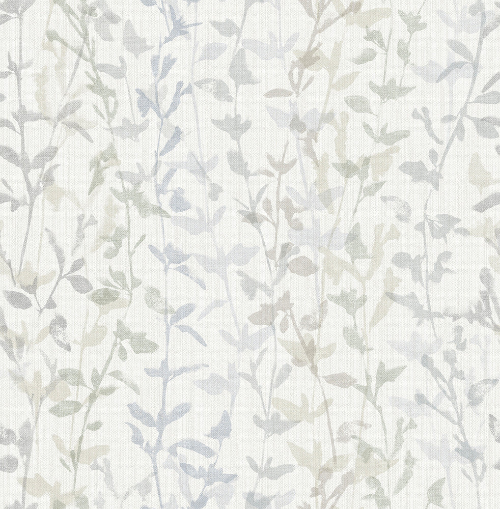 Thea Grey Floral Trail Wallpaper by A-Street Prints Scott Living Covers about 56.4 square feet 20.5-in by 33-ft long roll Unpasted 20.8 - Fabric Carolina -