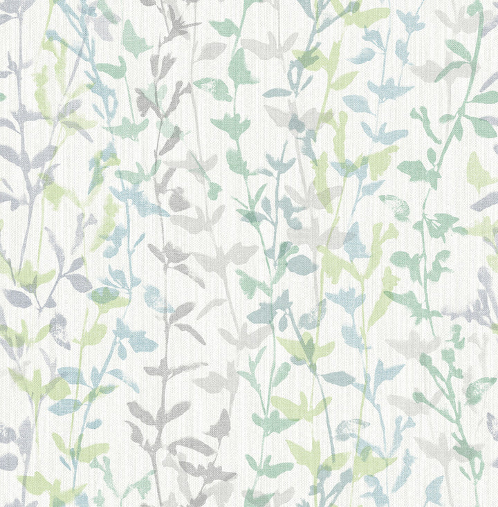 Thea Green Floral Trail Wallpaper by A-Street Prints Scott Living Covers about 56.4 square feet 20.5-in by 33-ft long roll Unpasted 20.8 - Fabric Carolina -