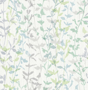 Thea Green Floral Trail Wallpaper by A-Street Prints