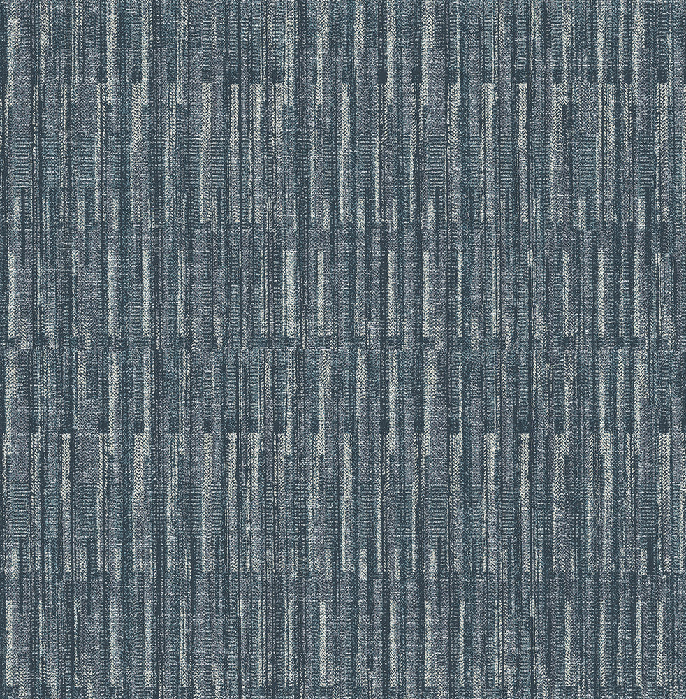 Brixton Indigo Texture Wallpaper by A-Street Prints Scott Living Covers about 56.4 square feet 20.5-in by 33-ft long roll Unpasted 10.4 - Fabric Carolina -