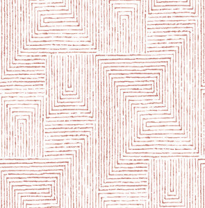 Merritt Red Geometric Wallpaper by A-Street Prints