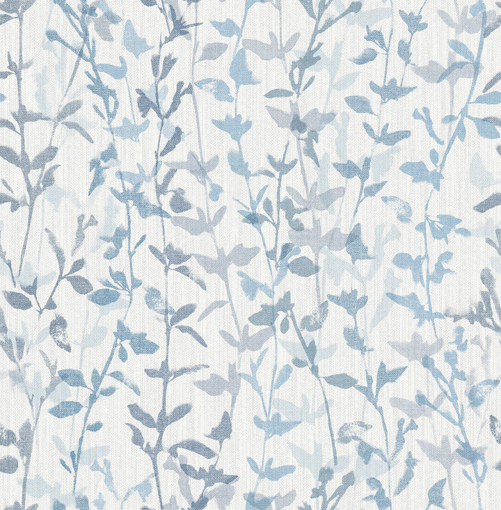Thea Blue Floral Trail Wallpaper by A-Street Prints Scott Living Covers about 56.4 square feet 20.5-in by 33-ft long roll Unpasted 20.8 - Fabric Carolina -