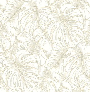 Balboa Gold Botanical Wallpaper by A-Street Prints