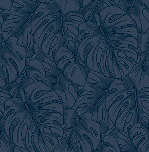 Balboa Indigo Botanical Wallpaper by A-Street Prints