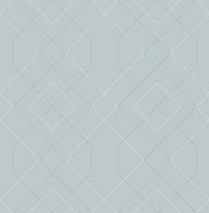 Ballard Light Blue Geometric Wallpaper by A-Street Prints
