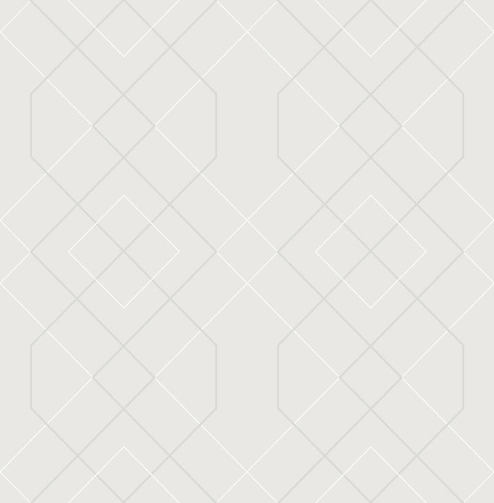 Ballard Silver Geometric Wallpaper by A-Street Prints Scott Living Covers about 56.4 square feet 20.5-in by 33-ft long roll Unpasted 10.4 - Fabric Carolina -