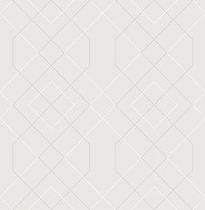 Ballard Silver Geometric Wallpaper by A-Street Prints