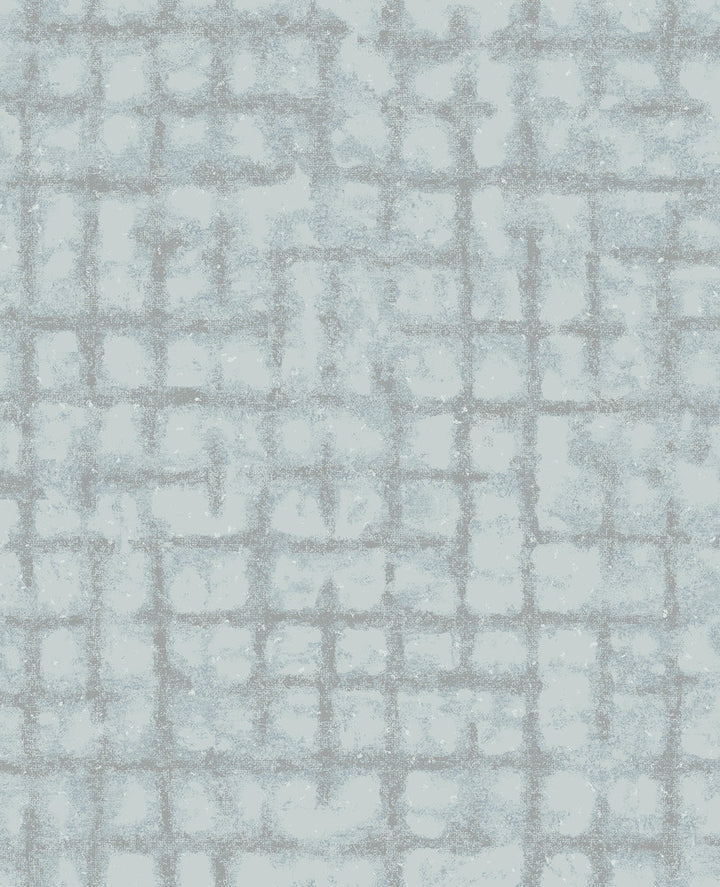Shea Sky Blue Distressed Geometric Wallpaper by A-Street Prints Scott Living Covers about 56.4 square feet 20.5-in by 33-ft long roll Unpasted 25.2 - Fabric Carolina -