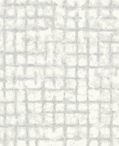 Shea Light Grey Distressed Geometric Wallpaper by A-Street Prints
