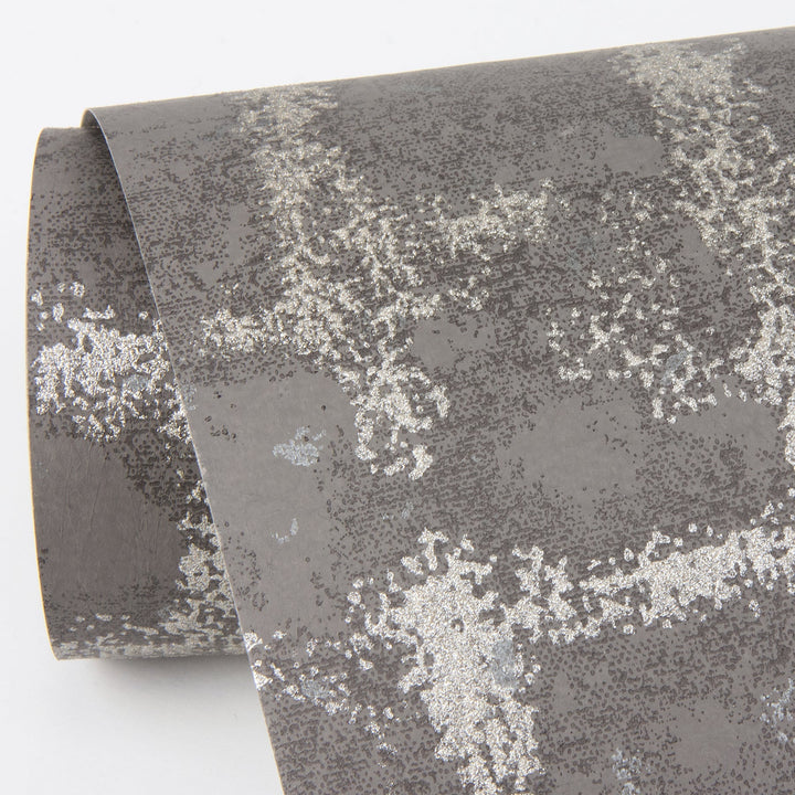 Shea Charcoal Distressed Geometric Wallpaper by A-Street Prints Designer