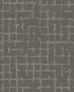 Shea Charcoal Distressed Geometric Wallpaper by A-Street Prints