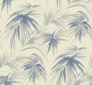 Darlana Blue Grasscloth Wallpaper by A-Street Prints