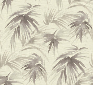 Darlana Pewter Grasscloth Wallpaper by A-Street Prints