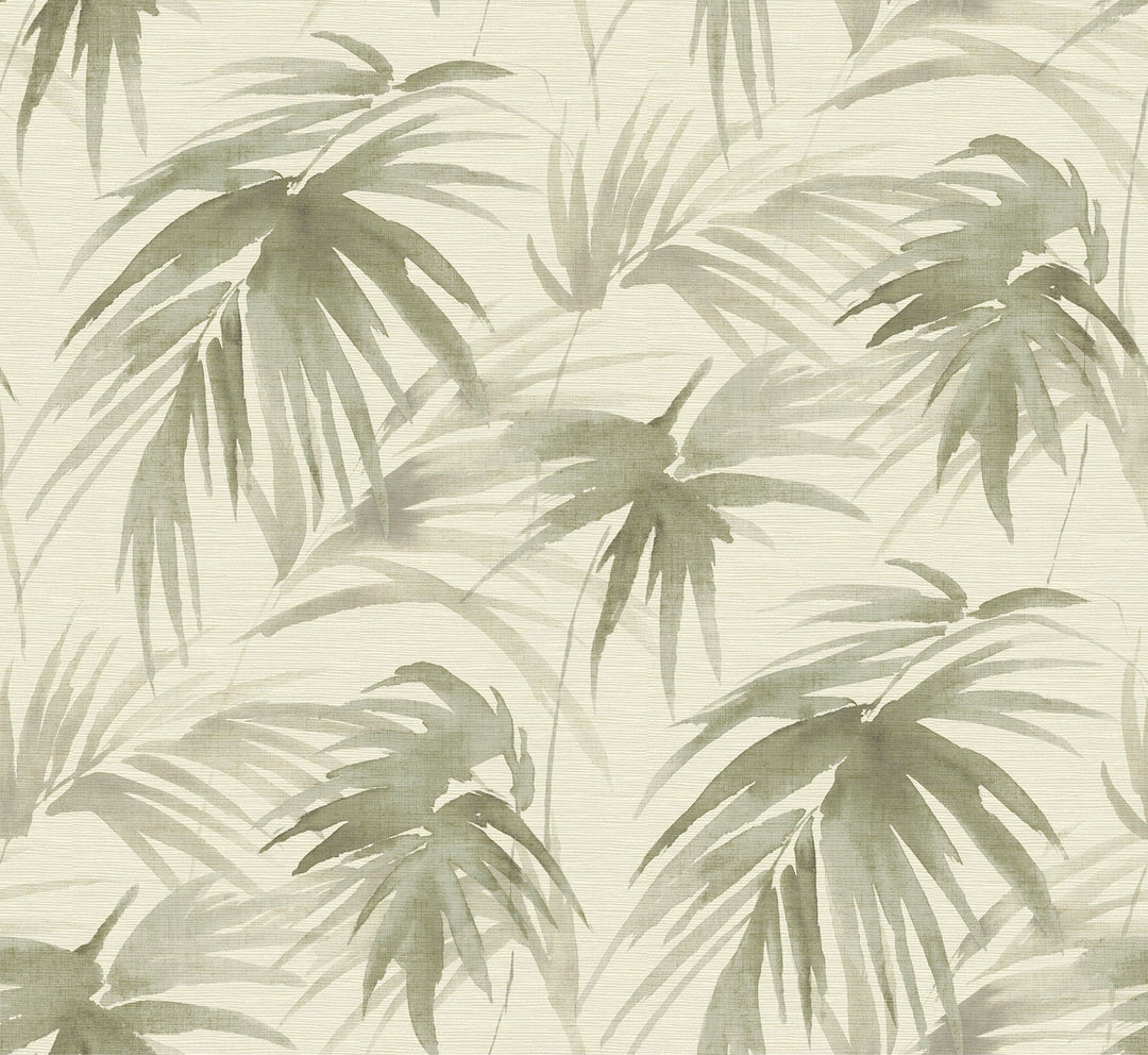 Darlana Sage Grasscloth Wallpaper by A-Street Prints Designer