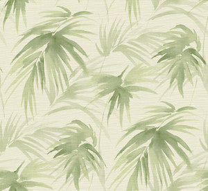 Darlana Green Grasscloth Wallpaper by A-Street Prints