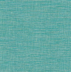Exhale Turquoise Woven Texture Wallpaper by A-Street Prints