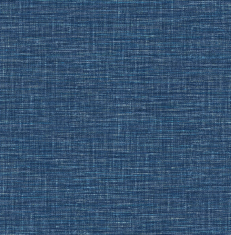 Exhale Dark Blue Woven Texture Wallpaper by A-Street Prints Pacifica Covers about 56.4 square feet 20.5-in by 33-ft long roll Unpasted 20.9 - Fabric Carolina -