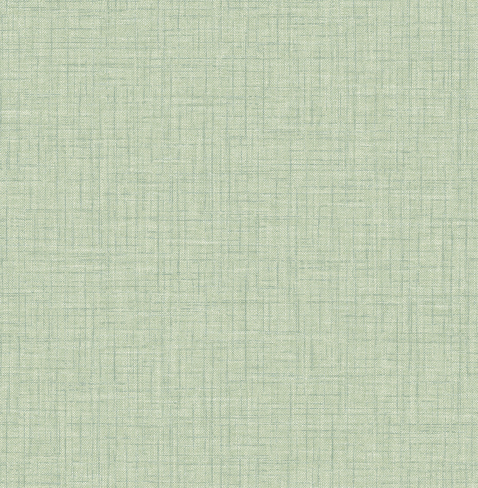 Jocelyn Green Faux Fabric Wallpaper by A-Street Prints Pacifica Covers about 56.4 square feet 20.5-in by 33-ft long roll Unpasted 0 - Fabric Carolina -