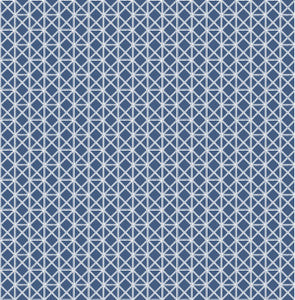 Lisbeth Navy Geometric Lattice Wallpaper by A-Street Prints