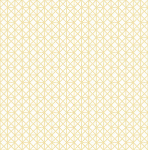 Lisbeth Yellow Geometric Lattice Wallpaper by A-Street Prints