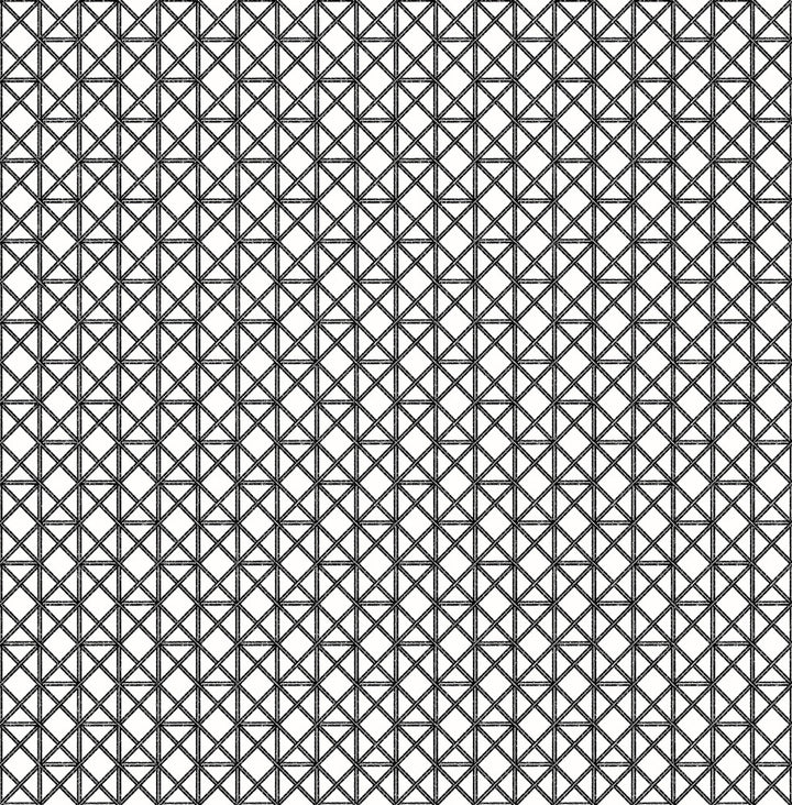 Lisbeth Black Geometric Lattice Wallpaper by A-Street Prints Pacifica Covers about 56.4 square feet 20.5-in by 33-ft long roll Unpasted 2.1 - Fabric Carolina -