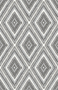 Zaya Black Tribal Diamonds Wallpaper by A-Street Prints