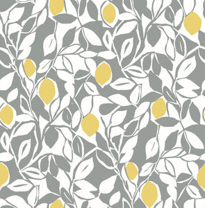 Loretto Grey Citrus Wallpaper by A-Street Prints