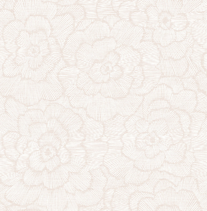 Periwinkle Pink Textured Floral Wallpaper by A-Street Prints Pacifica Covers about 56.4 square feet 20.5-in by 33-ft long roll Unpasted 10.4 - Fabric Carolina -
