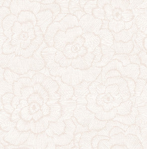 Periwinkle Pink Textured Floral Wallpaper by A-Street Prints