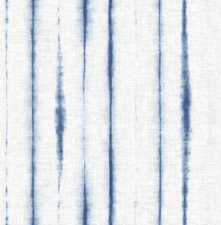 Orleans Blue Shibori Faux Linen Wallpaper by A-Street Prints Pacifica Covers about 56.4 square feet 20.5-in by 33-ft long roll Unpasted 0 - Fabric Carolina -
