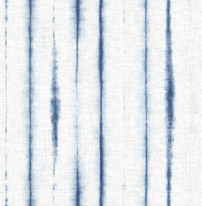 Orleans Blue Shibori Faux Linen Wallpaper by A-Street Prints