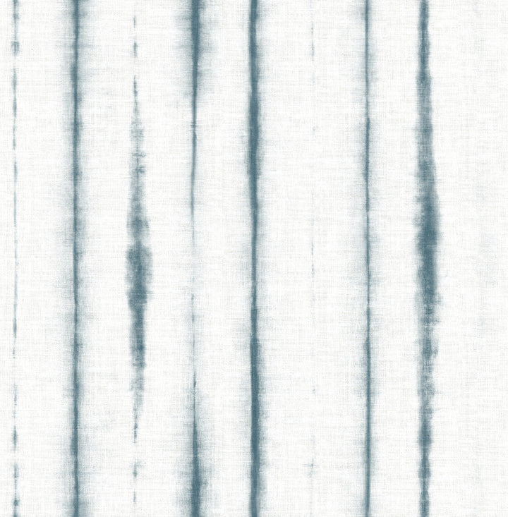 Orleans Teal Shibori Faux Linen Wallpaper by A-Street Prints Pacifica Covers about 56.4 square feet 20.5-in by 33-ft long roll Unpasted 0 - Fabric Carolina -