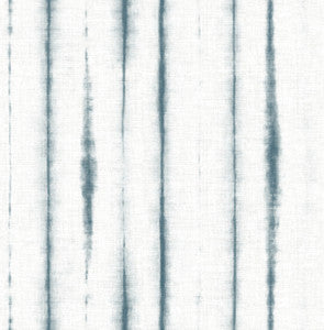 Orleans Teal Shibori Faux Linen Wallpaper by A-Street Prints