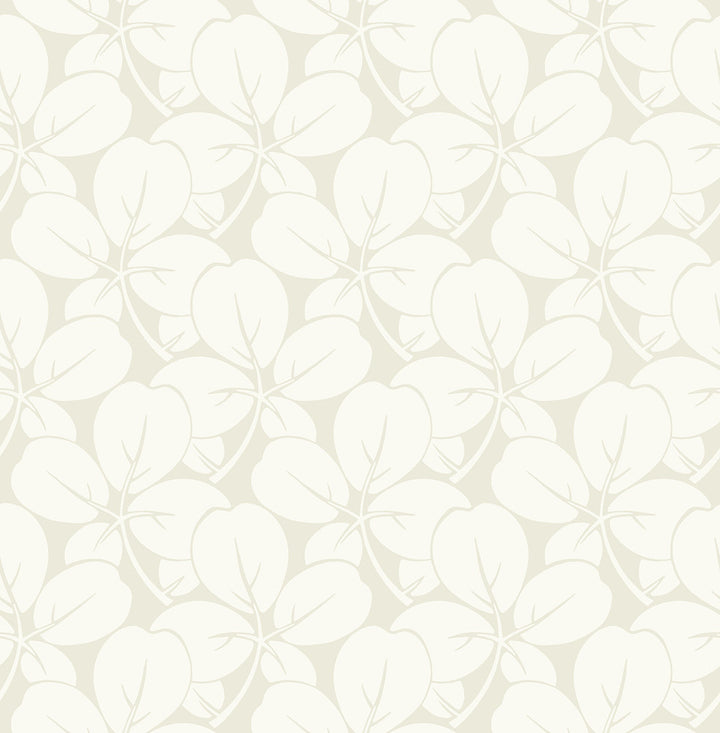 Robert Off White Clover Wallpaper by A-Street Prints Revival Covers about 56.4 square feet 20.5-in by 33-ft long roll Unpasted 6.8 - Fabric Carolina -