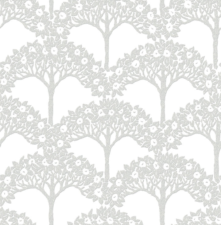 Dawson Light Grey Magnolia Tree Wallpaper by A-Street Prints Revival Covers about 56.4 square feet 20.5-in by 33-ft long roll Unpasted 20.9 - Fabric Carolina -
