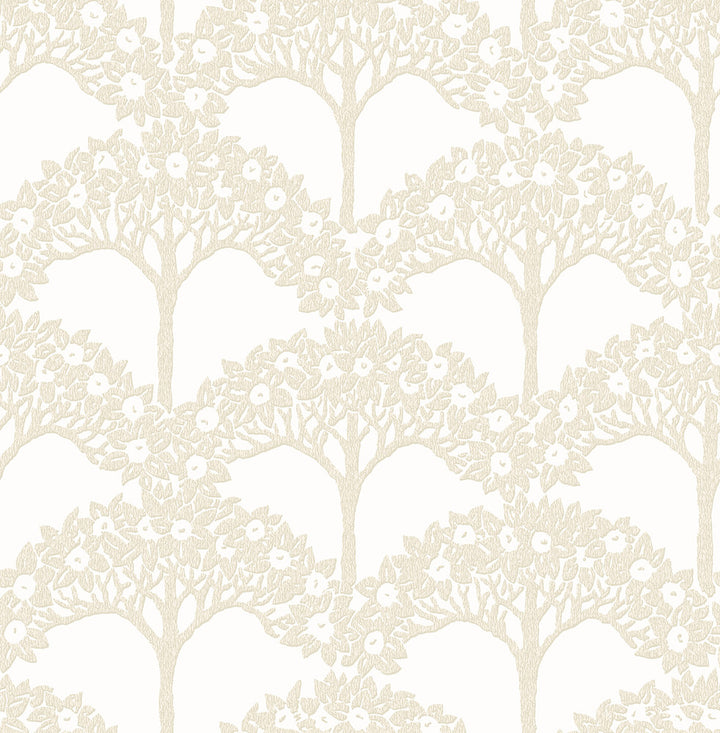 Dawson Beige Magnolia Tree Wallpaper by A-Street Prints Revival Covers about 56.4 square feet 20.5-in by 33-ft long roll Unpasted 20.9 - Fabric Carolina -