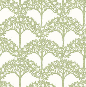 Dawson Green Magnolia Tree Wallpaper by A-Street Prints
