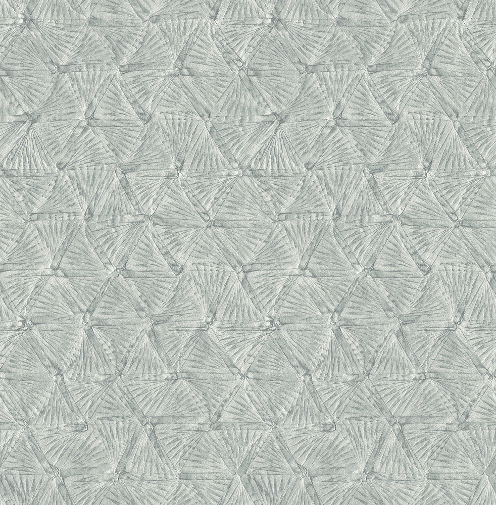 Wright Slate Textured Triangle Wallpaper by A-Street Prints Revival Covers about 56.4 square feet 20.5-in by 33-ft long roll Unpasted 20.9 - Fabric Carolina -