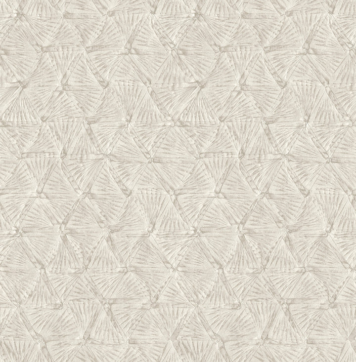 Wright Platinum Textured Triangle Wallpaper by A-Street Prints Revival Covers about 56.4 square feet 20.5-in by 33-ft long roll Unpasted 20.9 - Fabric Carolina -