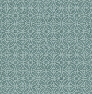 Larsson Teal Ogee Wallpaper by A-Street Prints
