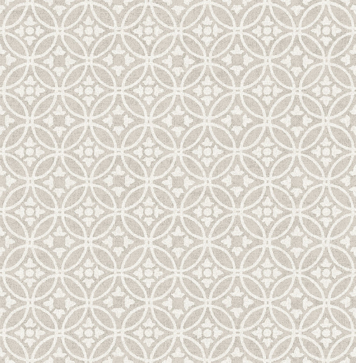 Larsson Grey Ogee Wallpaper by A-Street Prints Revival Covers about 56.4 square feet 20.5-in by 33-ft long roll Unpasted 20.9 - Fabric Carolina -