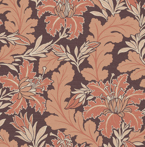 Butterfield Burgundy Floral Wallpaper by A-Street Prints