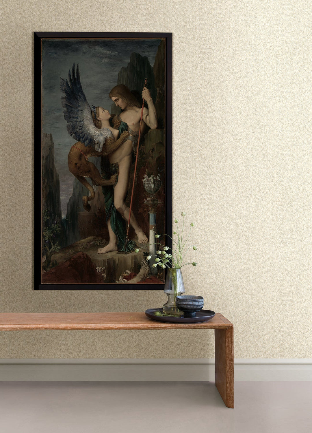 Ashbee Taupe Tweed Wallpaper by A-Street Prints Designer