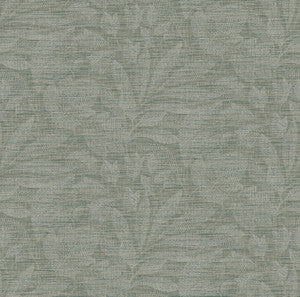 Lei Jade Etched Leaves Wallpaper by A-Street Prints