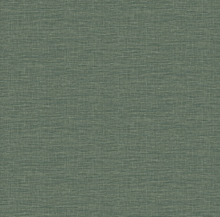 Lela Green Faux Linen Wallpaper by A-Street Prints Dimensions Covers about 60.8 square feet 27-in by 27-ft long roll Unpasted 0 - Fabric Carolina -