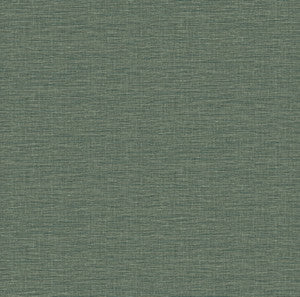 Lela Green Faux Linen Wallpaper by A-Street Prints