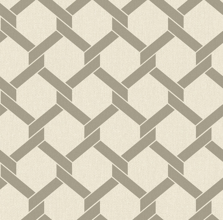 Payton Grey Hexagon Trellis Wallpaper by A-Street Prints Dimensions Covers about 60.8 square feet 27-in by 27-ft long roll Unpasted 25.2 - Fabric Carolina -
