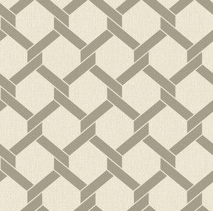 Payton Grey Hexagon Trellis Wallpaper by A-Street Prints