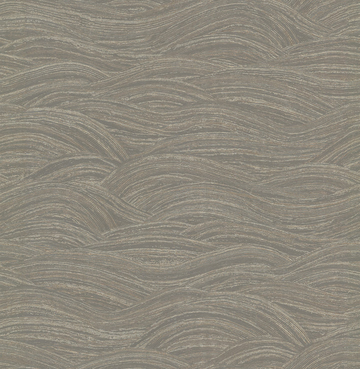 Leith Grey Zen Waves Wallpaper by A-Street Prints Dimensions Covers about 57.5 square feet 20.9-in by 33-ft long roll Unpasted 20.9 - Fabric Carolina -